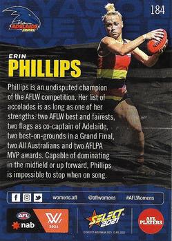2021 Select AFL Footy Stars #184 Erin Phillips Back